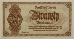 Germany - 20 Reichsmark 1945 Sudetenland and Lower Silesia 