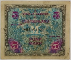 Germany - 5 Mark 1944 Allied Military Authority