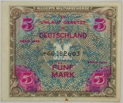 Germany - 5 Mark 1944 Allied Military Authority 