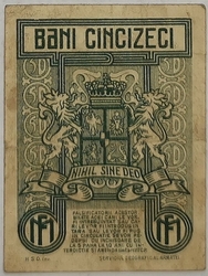 Romania - 50 Bani 1917