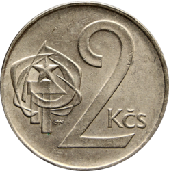 2 koruna 1989