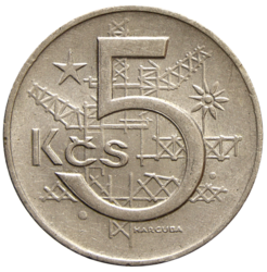 5 koruna 1967