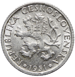 1 koruna 1950