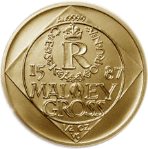 Malý groš 1995 B.K (15,5 g./Zlato 999,9/1000)
