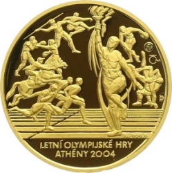 Zlatá medaile LOH Athény 2004 PROOF