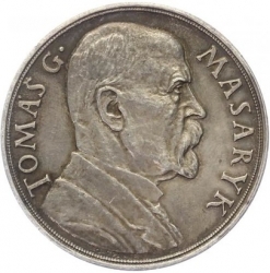 Stříbrná medaile k 85. narozeninám T.G.Masaryka 1935 - 60 mm. (lesklá) 