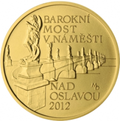 Barokní most v Náměšti nad Oslavou 2012 B.K (15,55 g./Zlato 999,9/1000) 