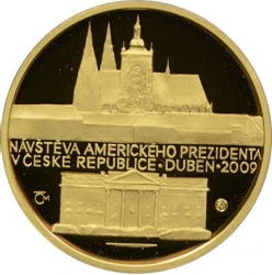 Zlatá medaile Návštěva Baracka Obamy v ČR