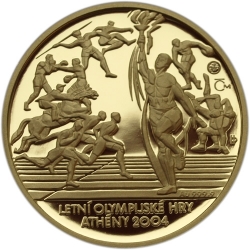 Zlatá medaile Letní olympijské hry Atheny PROOF