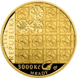 2017 - 5000 kč. Hrad Pernštejn PROOF  