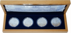 Sada stříbrných medailí Poslední Rožmberkové proof