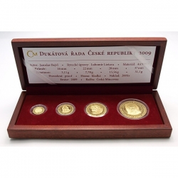 Zlaté medaile Dukátová řada ČR 2009 PROOF