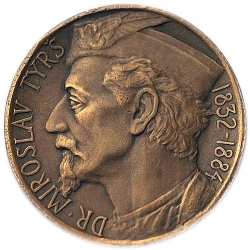 Bronzová medaile - 100. výročí narození PhDr. Miroslava Tyrše 1932