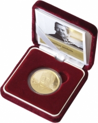 Zlatá půluncová pamětní medaile "Václav Havel" PROOF