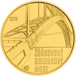 Žďákovský obloukový most B.K (15,55 g./Zlato 999,9/1000) 