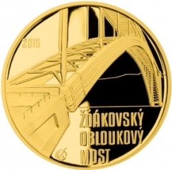 Žďákovský obloukový most PROOF (15,55 g./Zlato 999,9/1000) 