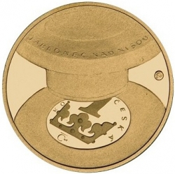 Zlatá medaile 15. výročí ČM a české měny PROOF